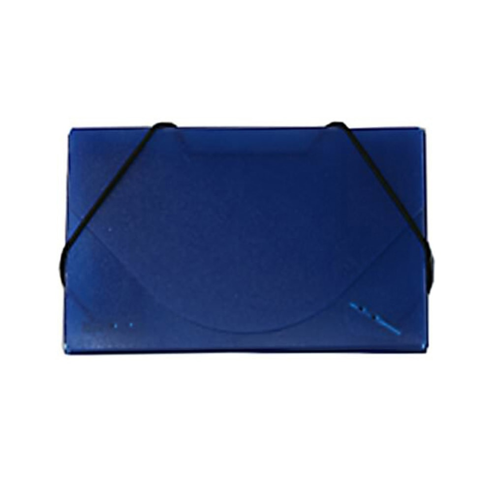 JAM Paper Business Card Case With Elastic Closure, Ice Blue
