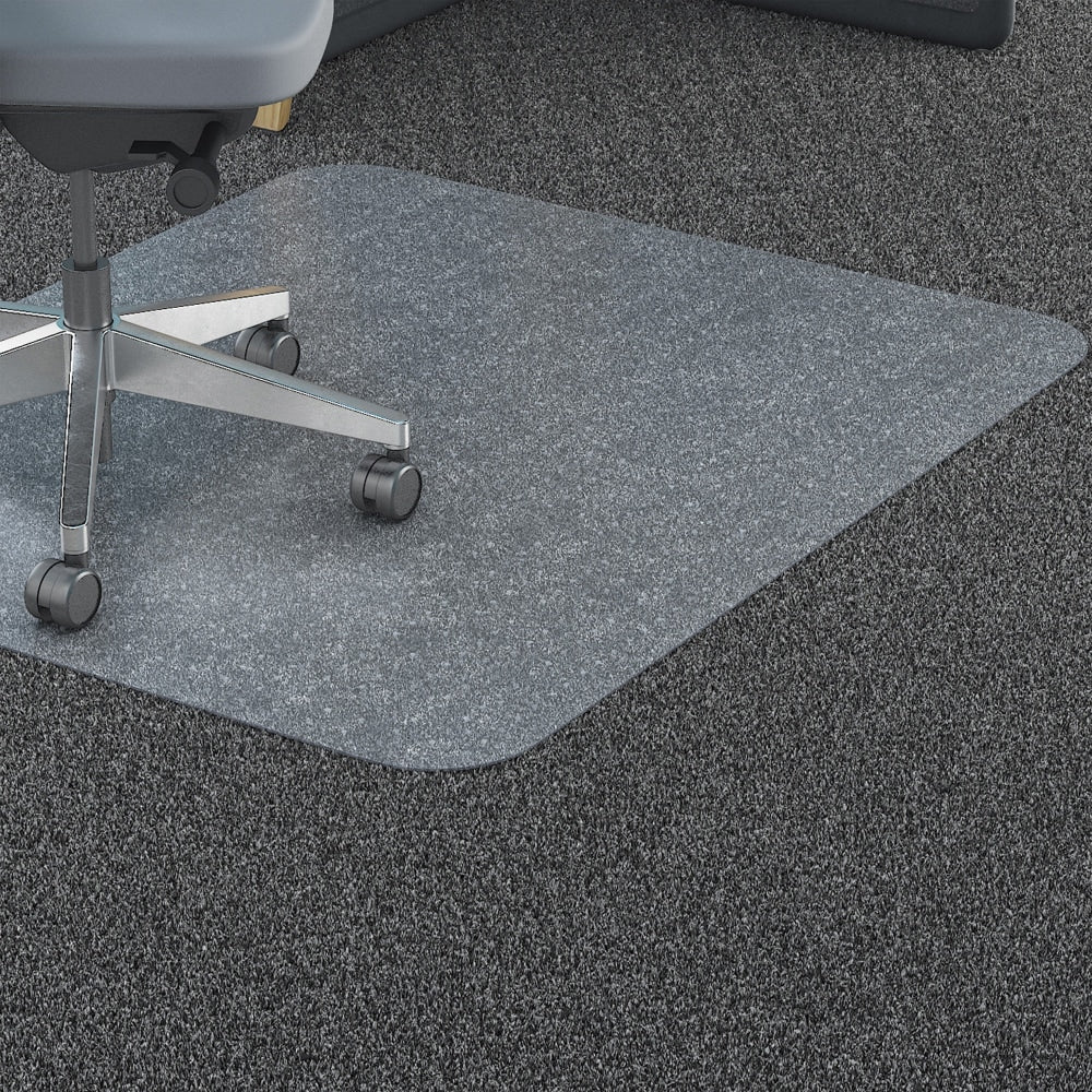 Lorell Big and Tall Polycarbonate Low Pile Studded Chair Mat, 46in x 60in