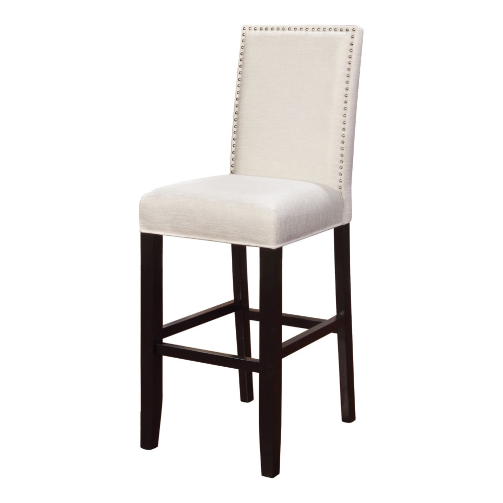 Linon Charlotte Bar Stool, Black/Glitz Crystal