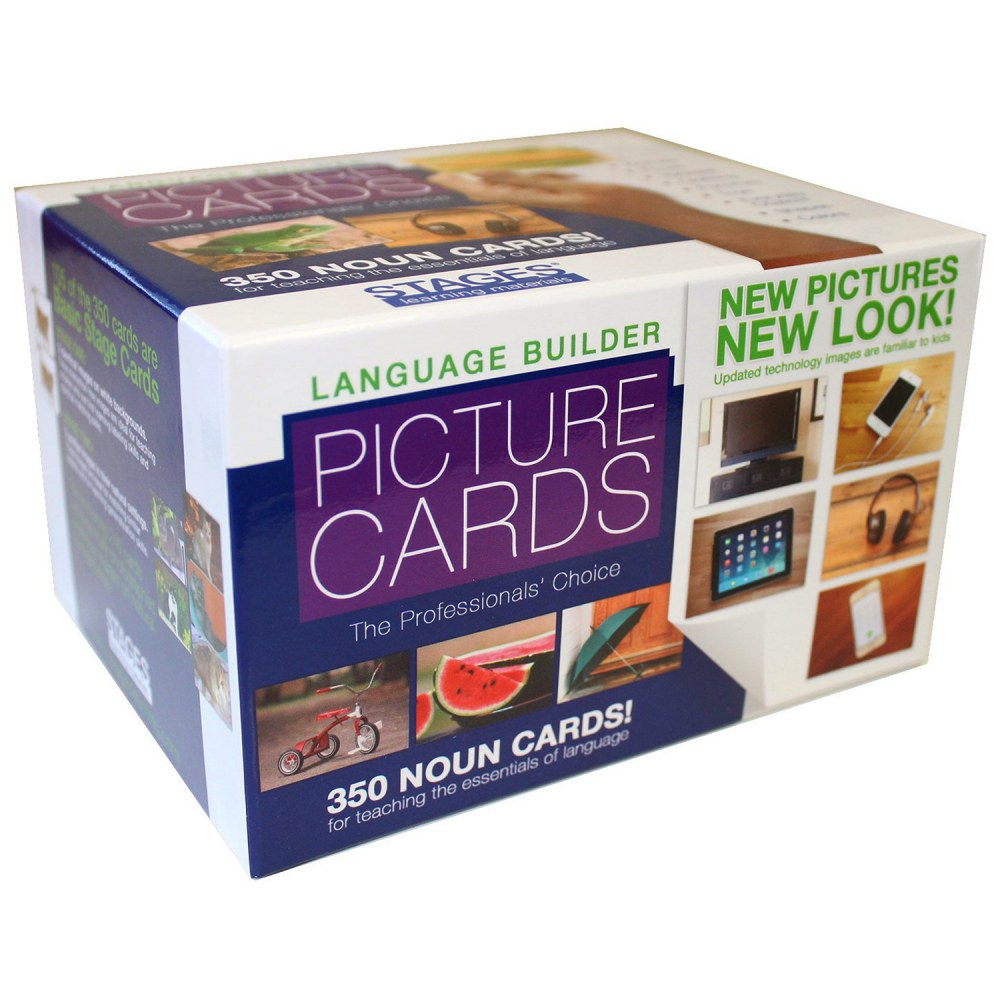 Stages Learning Materials Language Builder Picture Nouns Cards, Pre-K, Pack Of 350 Cards