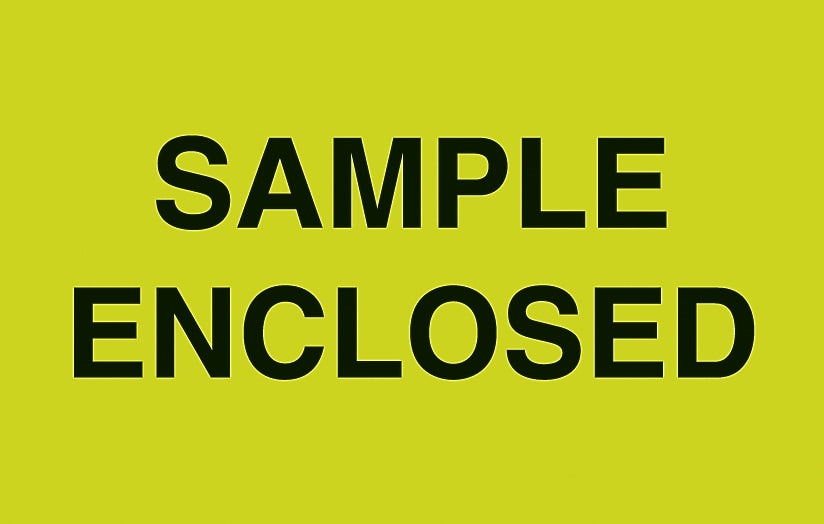 Decker Tape "Sample Enclosed" Label, 3" x 5", 500/Roll (DL2782C)